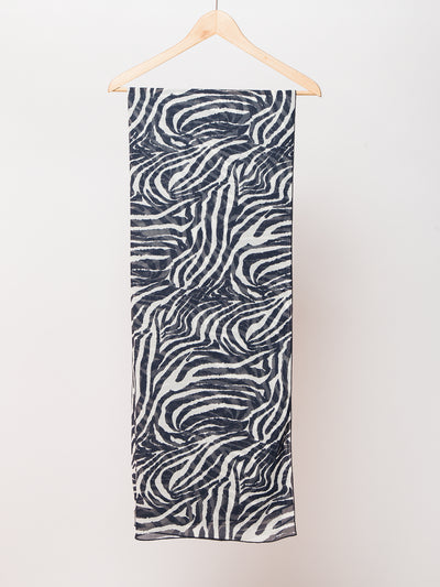 Women's animal print chiffon scarf