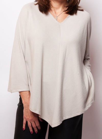 Kim & Co Soft touch dolman sleeve v-neck tunic